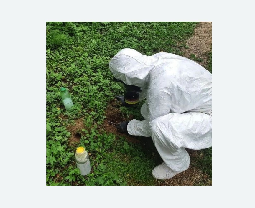 уничтожение кротов на участке в Армянске